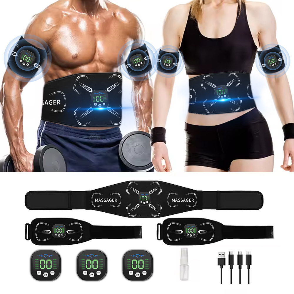 Home Gym Routine - Estimulador Muscular EMS, Entrenador Abdominal, Tonificador