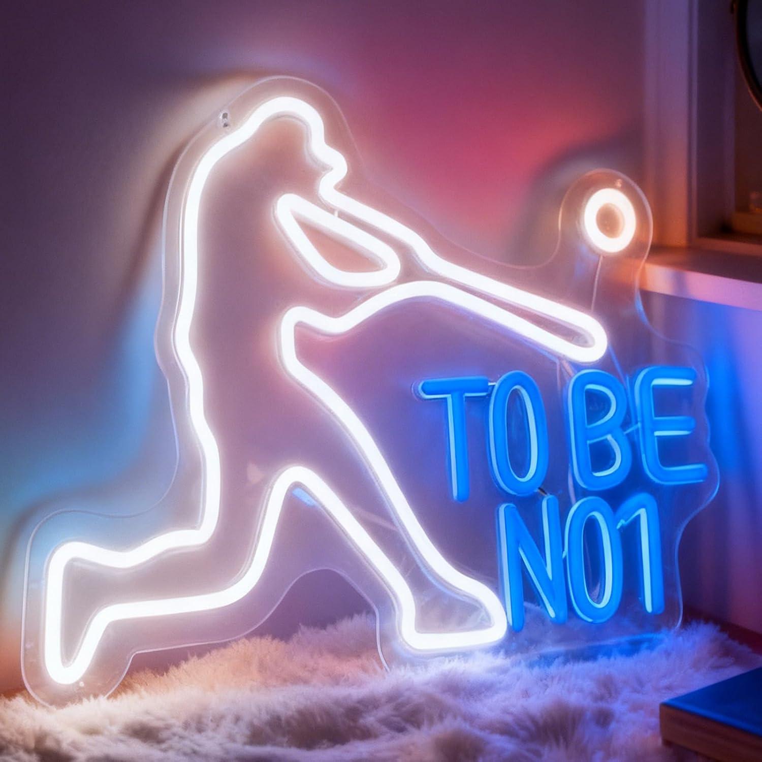 Letrero de neón To Be No1, luz - Home Gym Neon Sign reseña y precio