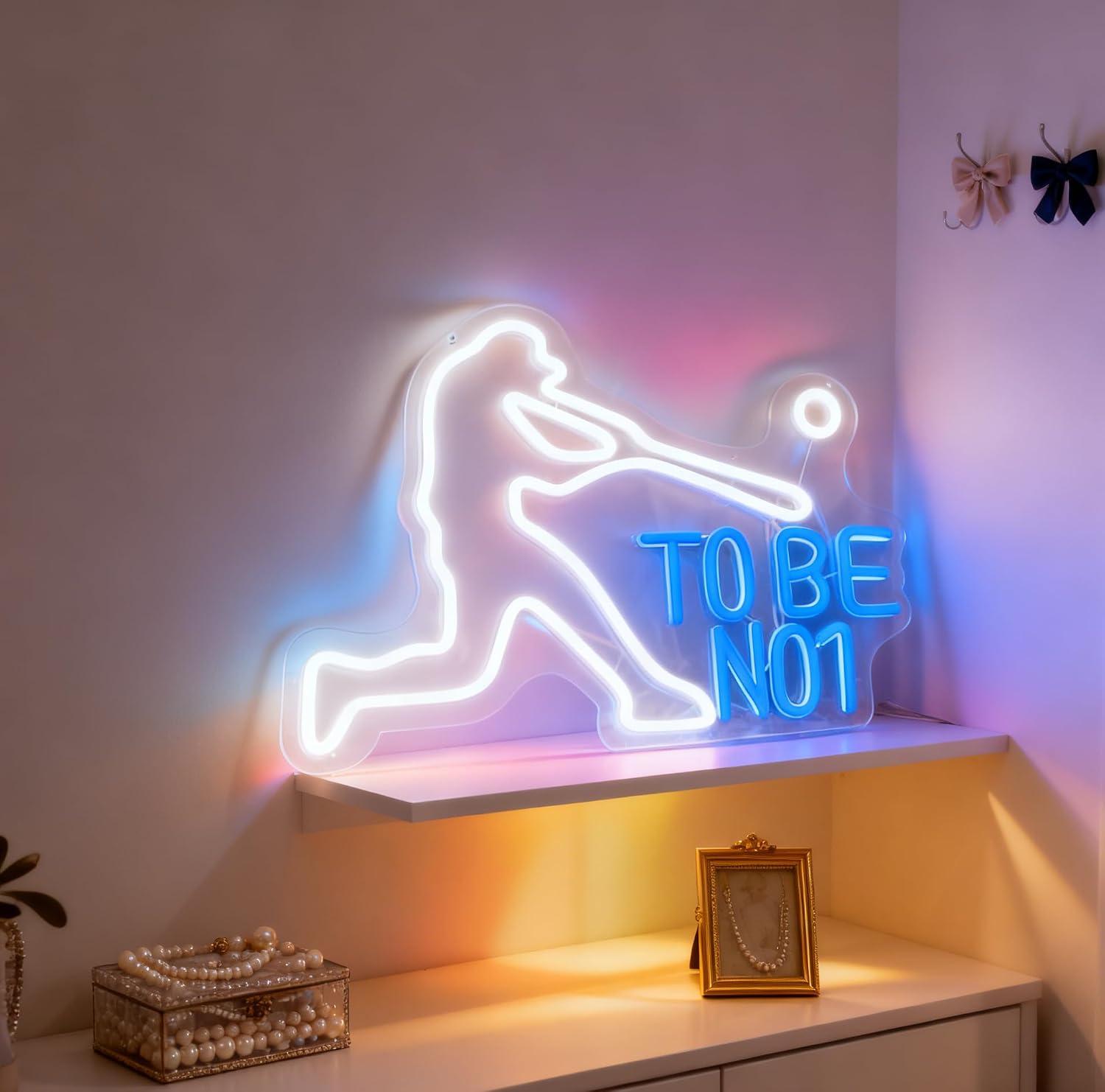 Letrero de neón To Be No1, luz - Home Gym Neon Sign reseña y precio