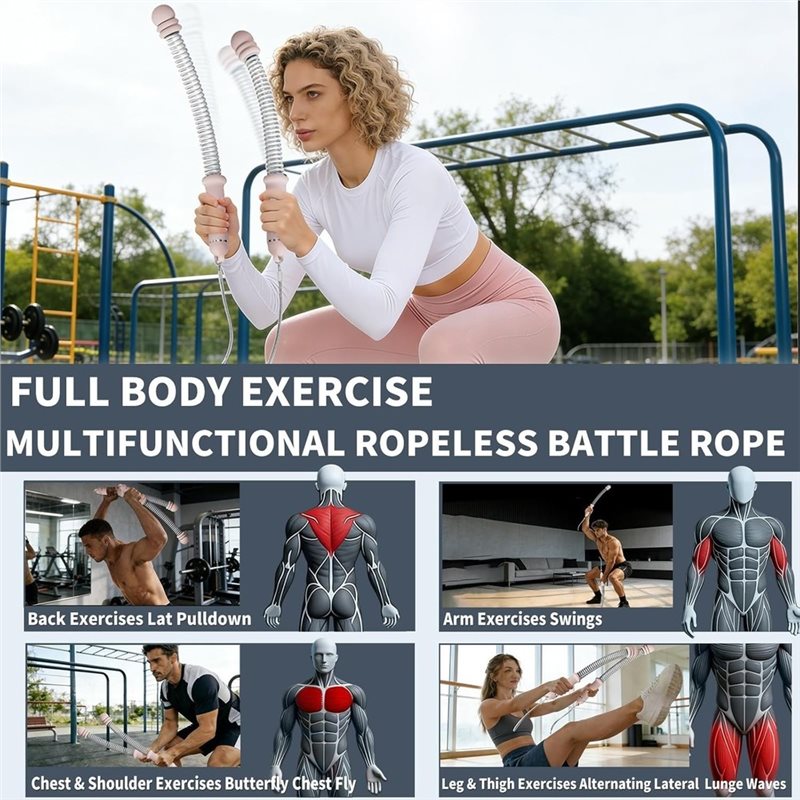 Cuerdas de entrenamiento sin c - Battle Rope Heavy reseña y precio